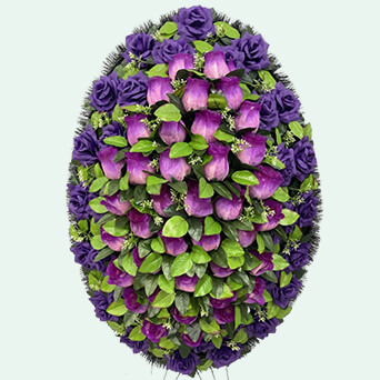 Венок из искусственных цветов